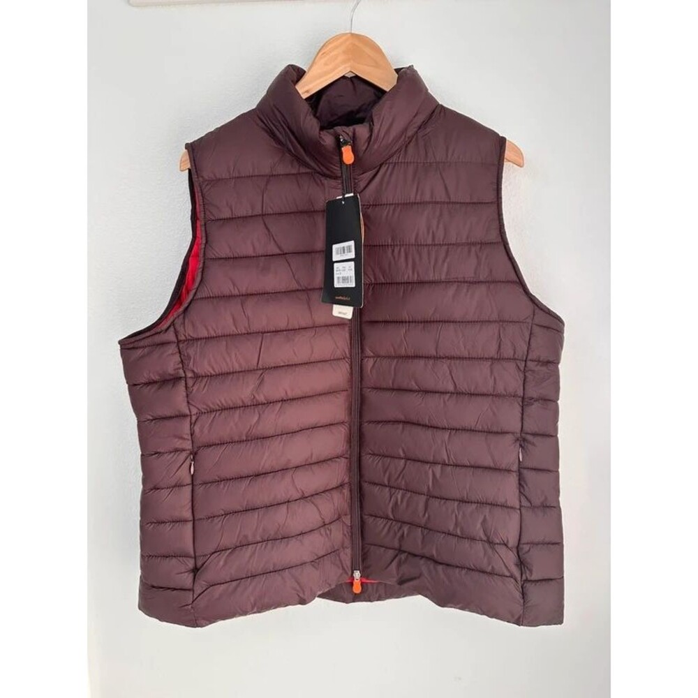 Save The Duck Kira Puffer Vest size 2X - Burgundy